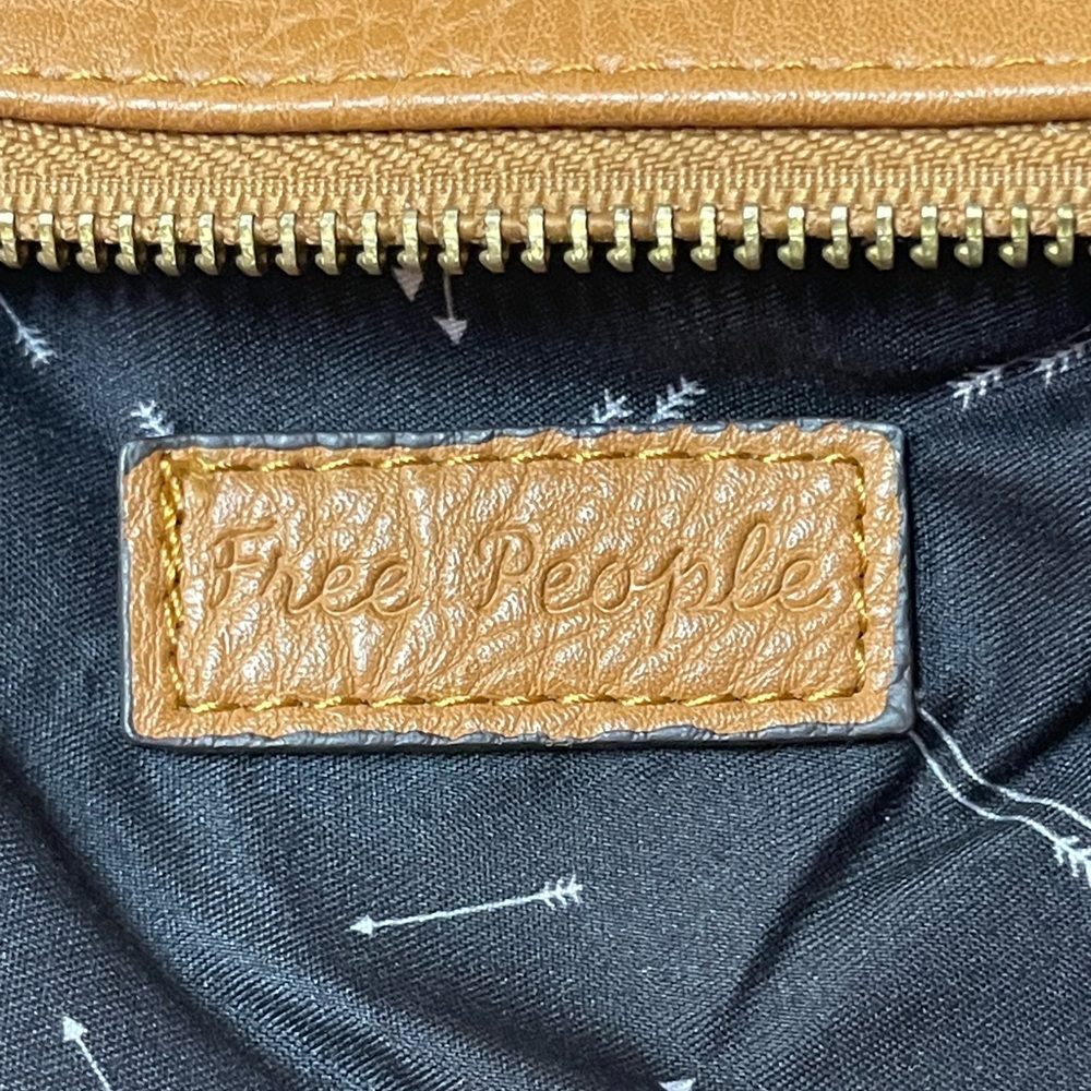Free People wristlet Carmel/Tan